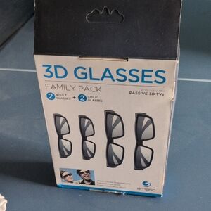 Ematic 3D Glasses Family Pack